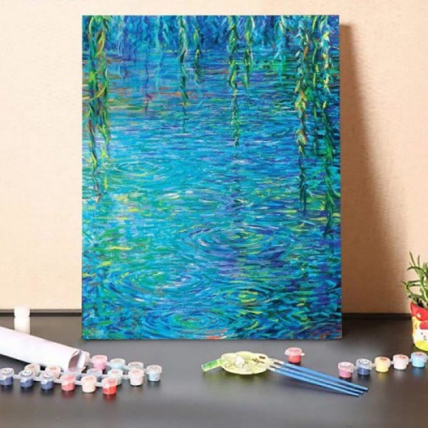 Paint By Numbers Kit-Pond In The Forest