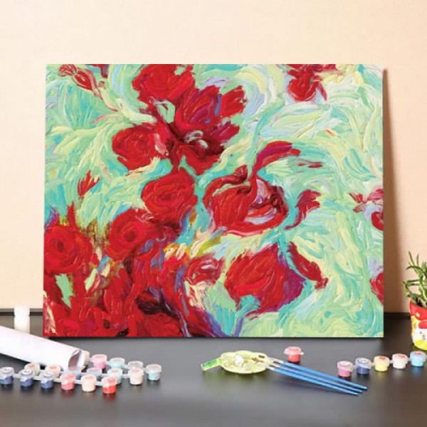 Paint By Numbers Kit-Bloom Like Fire