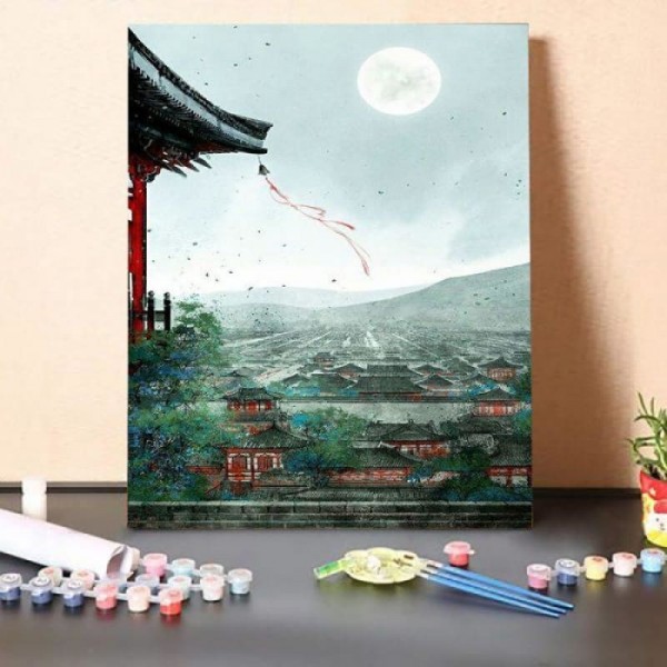 Paint by Numbers Kit-Summer palace