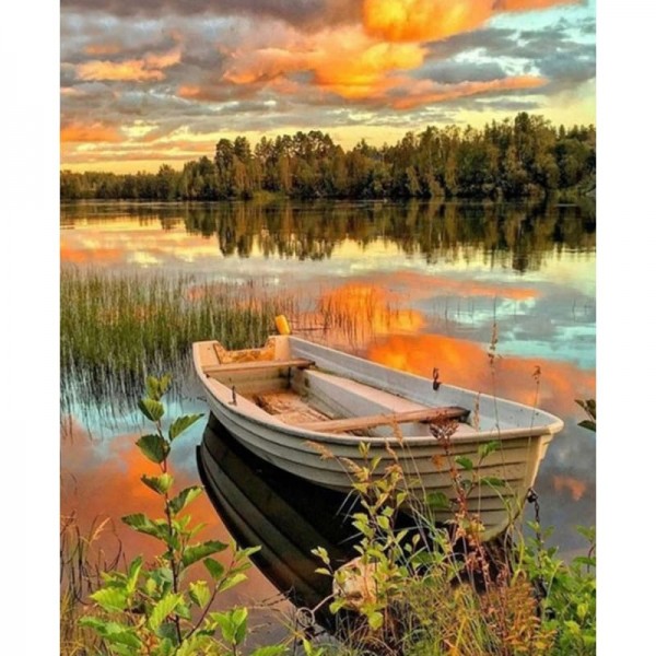 Landscape Boat Diy Paint By Numbers Kits