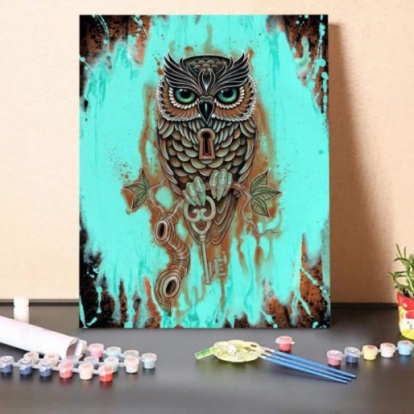 Paint by Numbers Kit-Owl Totem