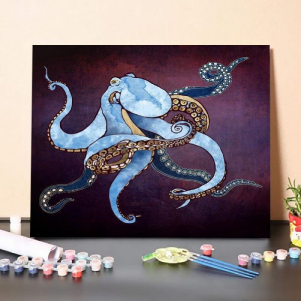 ferdasecPaint By Numbers Kit – Metallic Octopus III