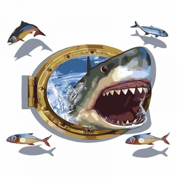 Shark Diy Paint By Numbers Kits