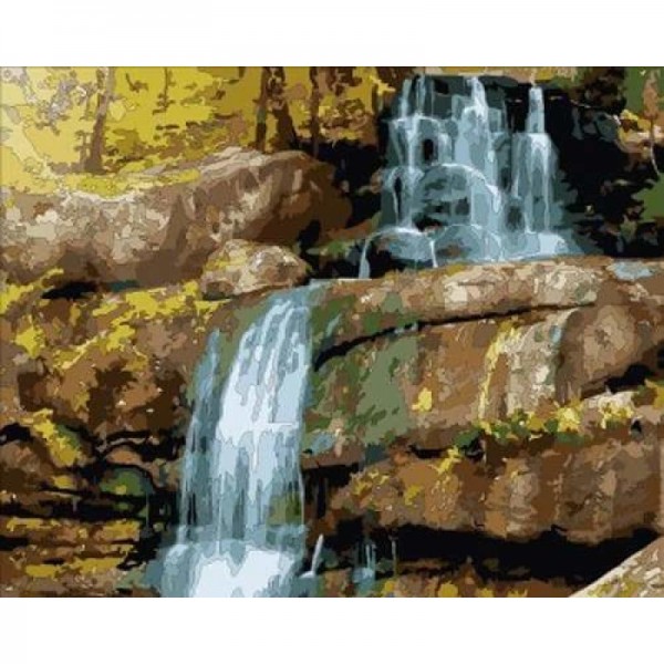Landscape Waterfall Diy Paint By Numbers Kits