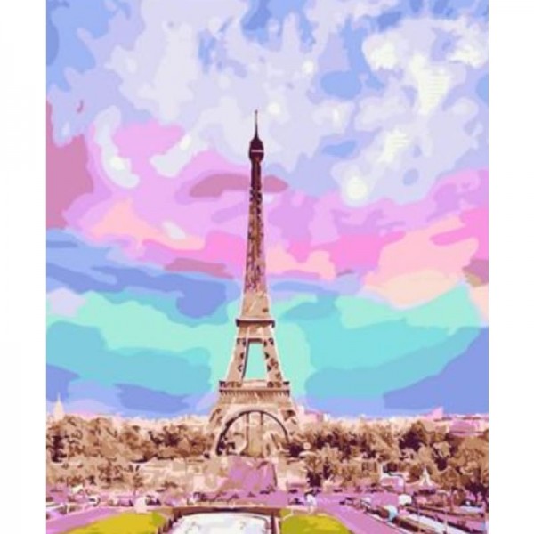 Landscape Eiffel Tower Diy Paint By Numbers Kits