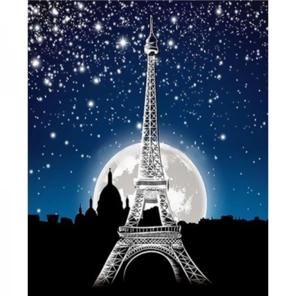 Landscape Eiffel Tower Diy Paint By Numbers Kits