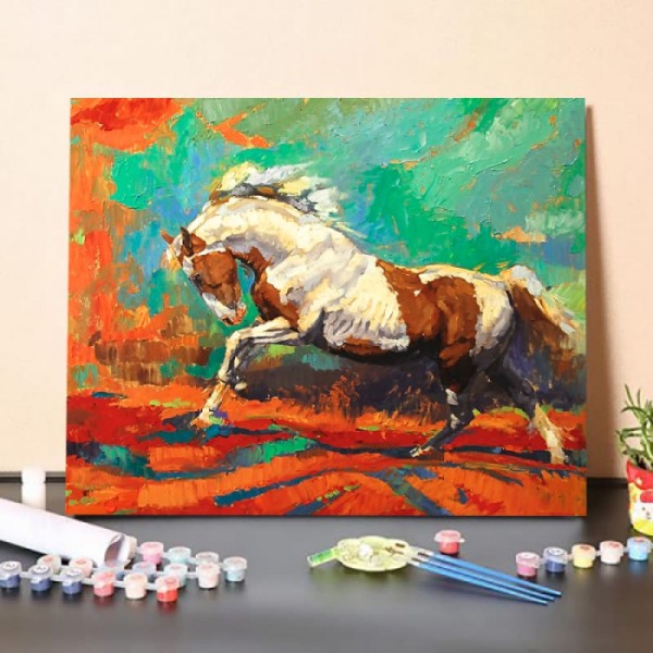 Paint by Numbers Kit-Galloping alone