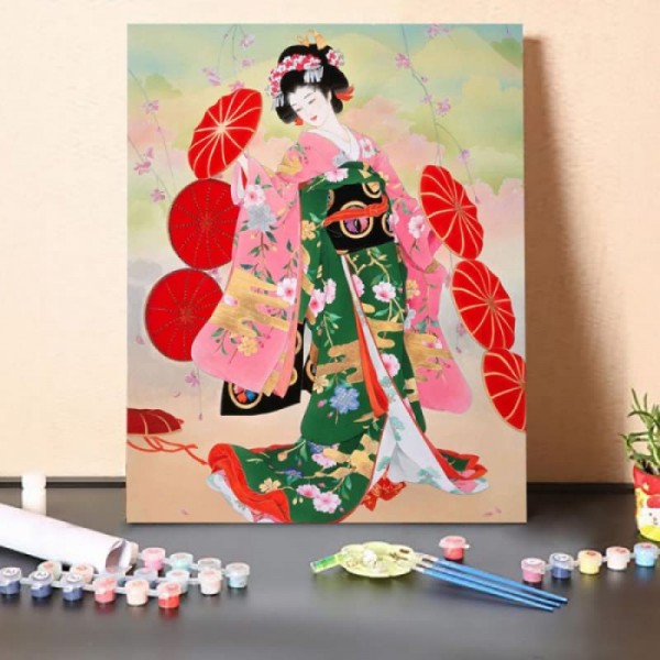 Paint by Numbers Kit-Japanese Classical Singer 11