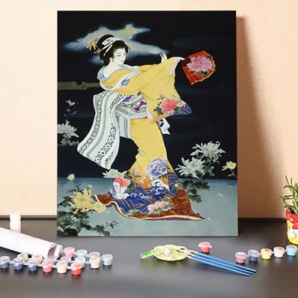 Paint by Numbers Kit-Japanese Classical Singer 12