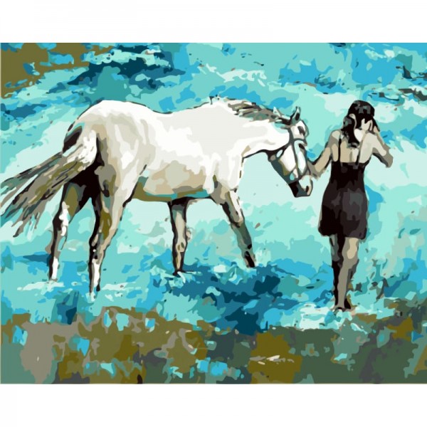 Beauty And Horse Diy Paint By Numbers Kits