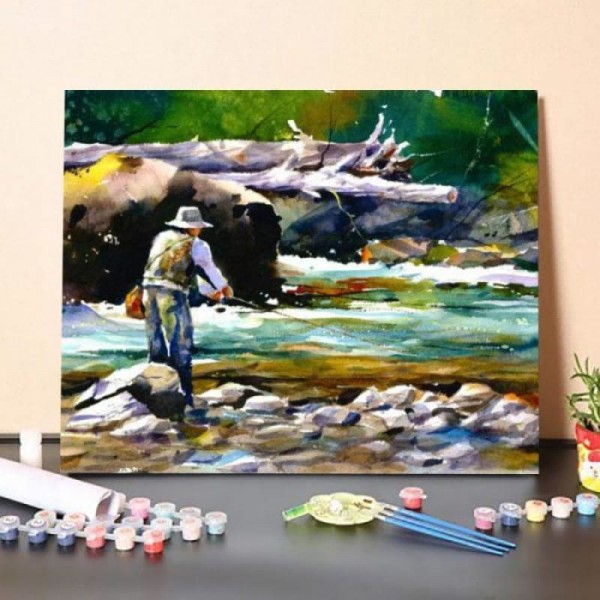 Paint By Numbers Kit-Fishing Seriously