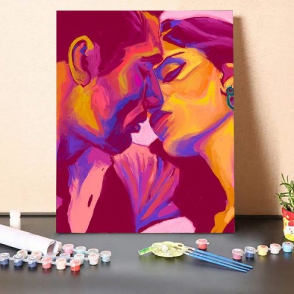 Paint by Numbers Kit-Romantic Kiss