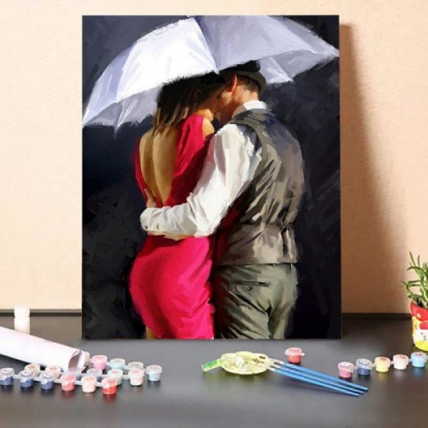 Paint by Numbers Kit-Couple Going Home
