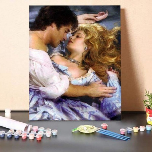 Paint by Numbers Kit-Princess and Prince