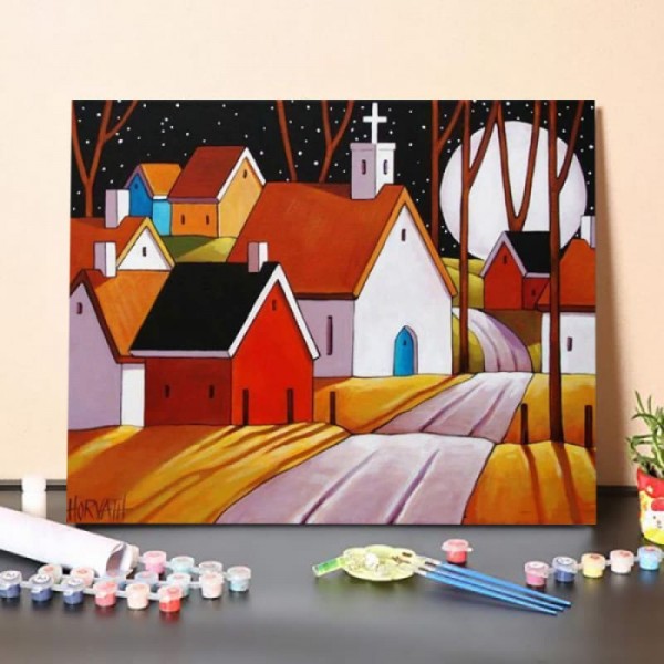 Paint By Numbers Kit-Autumn Road