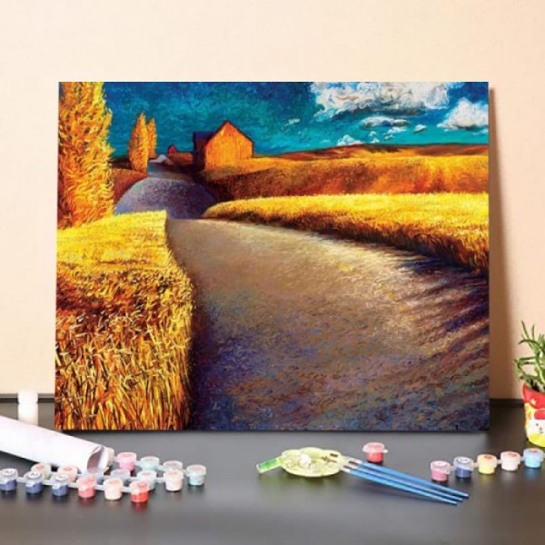 Paint By Numbers Kit-The Endless Wheat Field