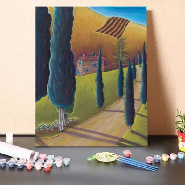 Paint By Numbers Kit-Roadside Pine