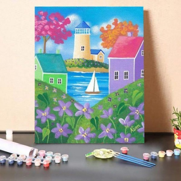 Paint By Numbers Kit-Violet Hills Folk