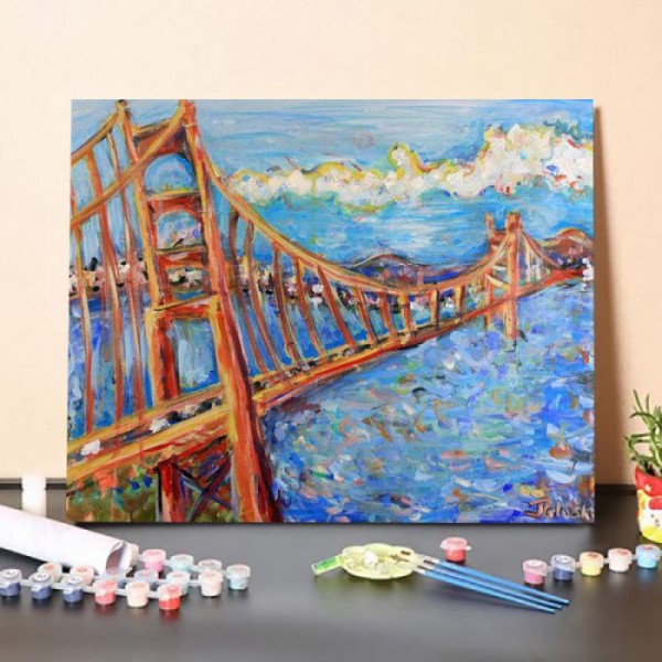 Paint By Numbers Kit-The Golden Gate