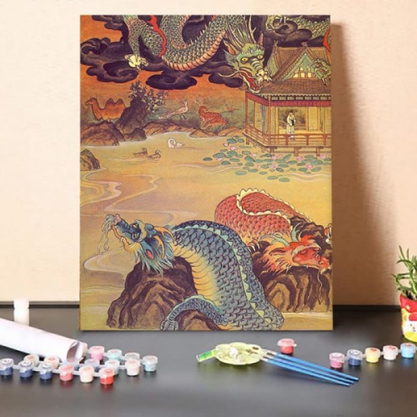 Order Paint by Numbers Kit-Dragon Slaying | Australia