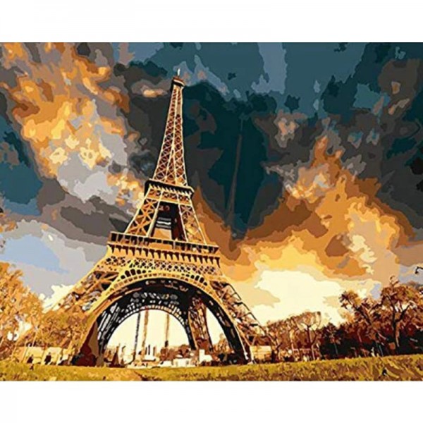 Order Landscape Eiffel Tower Diy Paint By Numbers ZXQ1224-22
