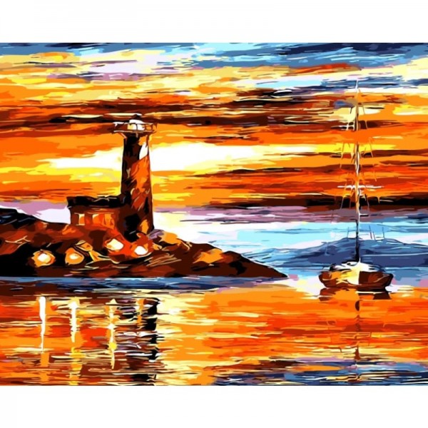 Landscape Lighthouse Diy Paint By Numbers Kits
