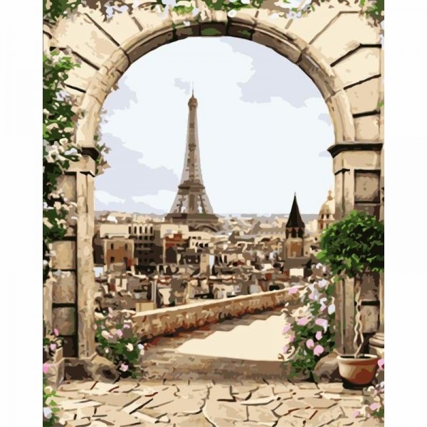 Eiffel Tower Diy Paint By Numbers Kits