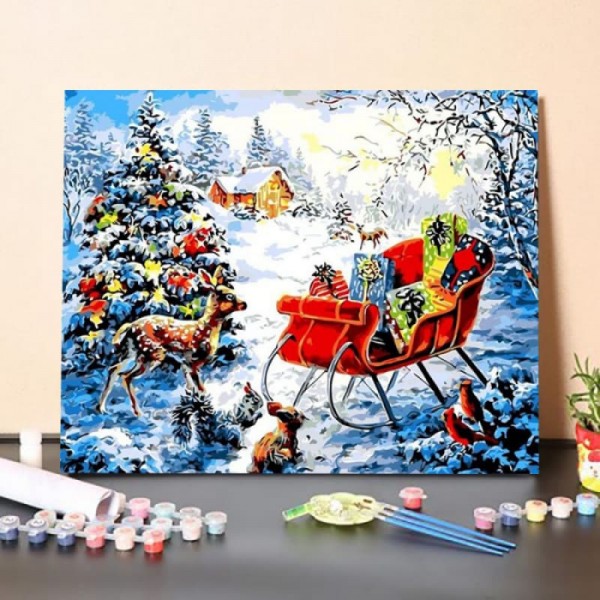 Paint By Numbers Kit – Santas Surprise 4