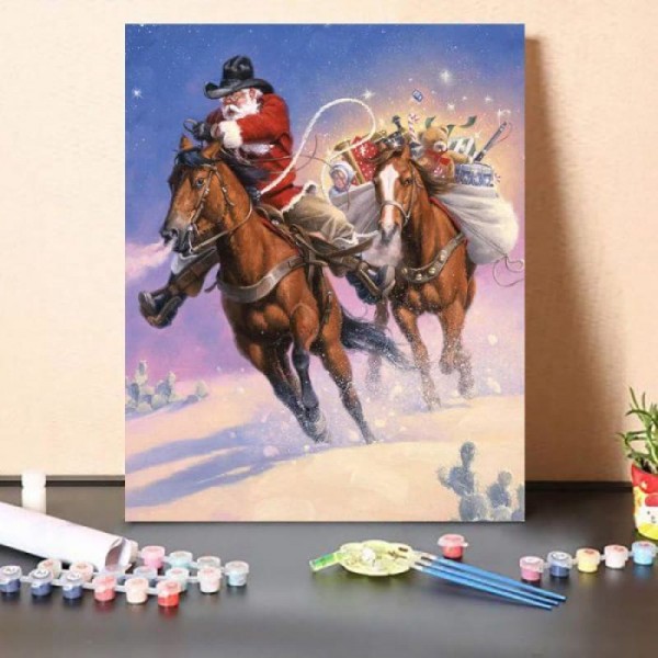 Santas Big Ride – Paint By Numbers Kit