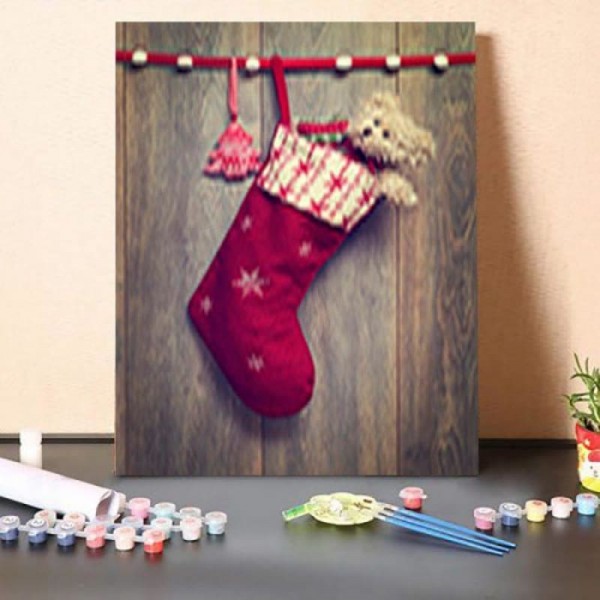 Paint by Numbers Kit-Christmas Stocking