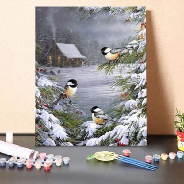 Paint By Numbers Kit – A Christmas Beautiful Night