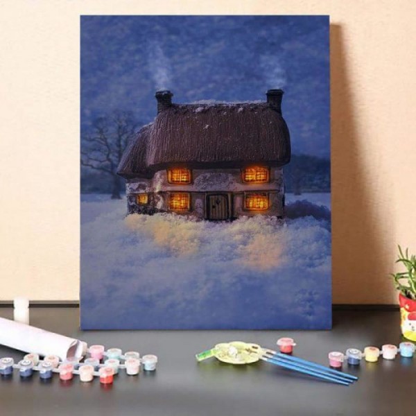 Paint by Numbers Kit-Cosy Country Cottage