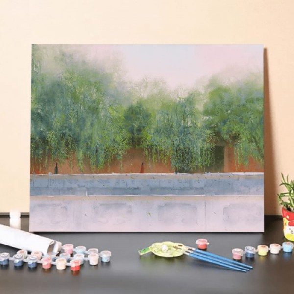 Paint by Numbers Kit-Dense willow