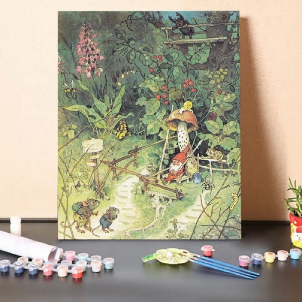 Paint by Numbers Kit-The Adventure Of Two Mice