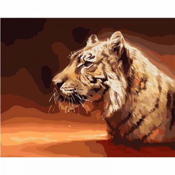 Order Animal Tiger Diy Paint By Numbers Kits