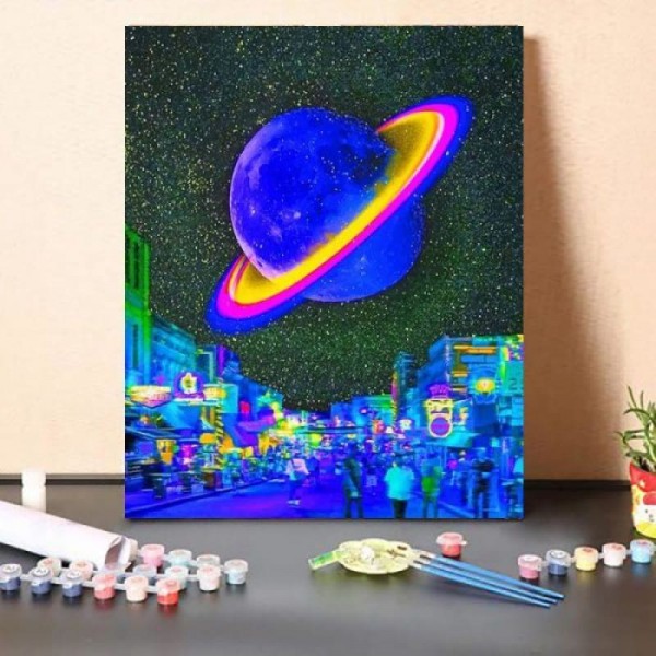 Paint By Numbers Kit Aesthetic Planet