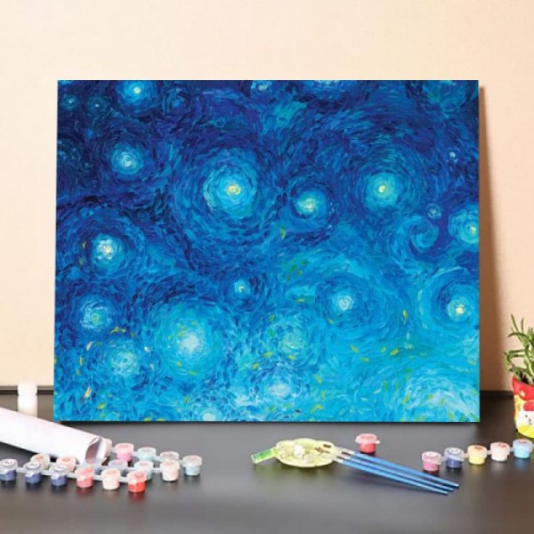Paint By Numbers Kit-Blue Night Sky