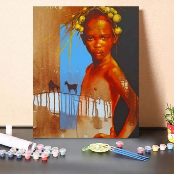Paint By Numbers Kit African Girl