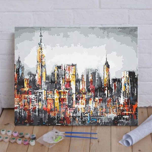 New York Skyscraper Paint By Numbers Kit