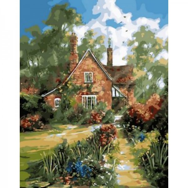 Order Landscape Cottage Diy Paint By Numbers Kits