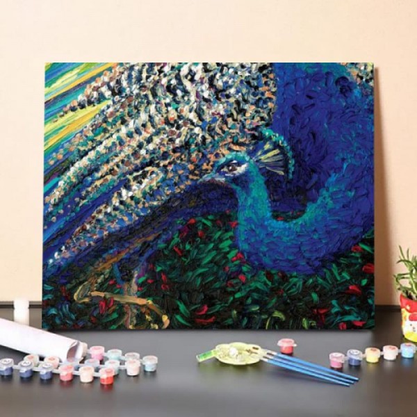 Paint By Numbers Kit-Foraging Peacock