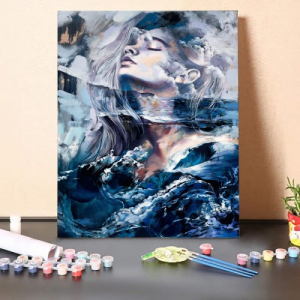 Paint by Numbers Kit-Breathing in the Deep Sea