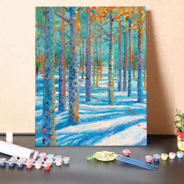 Paint By Numbers Kit-Winter Woods