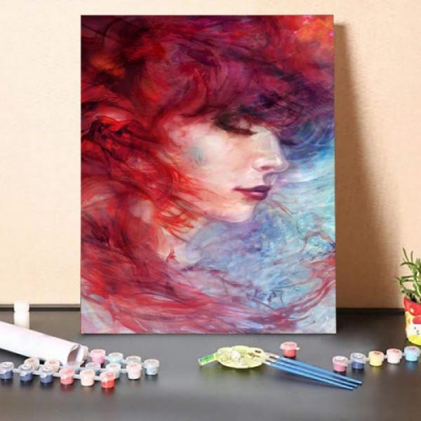 Paint by Numbers Kit-Red Hair