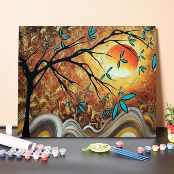 Paint by Numbers Kit-Apricot Moon