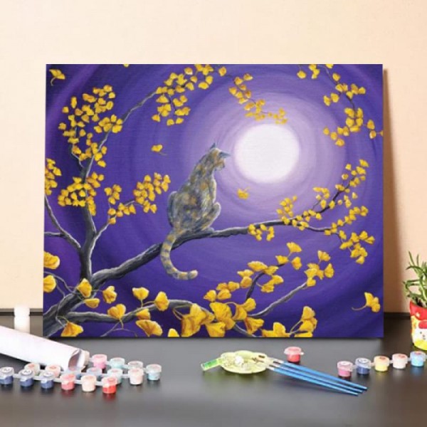 The Moon Shone Up on Me-Paint by Numbers Kit
