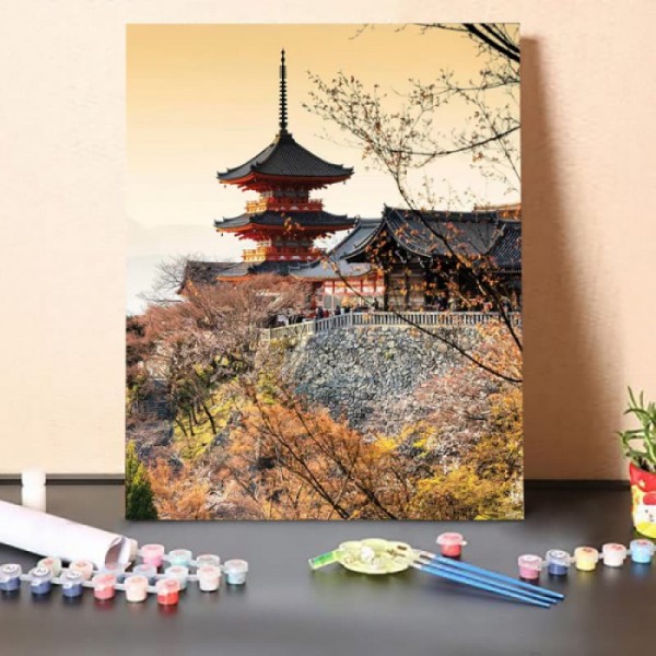 Paint by Numbers Kit – Dera Temple At Sunset II