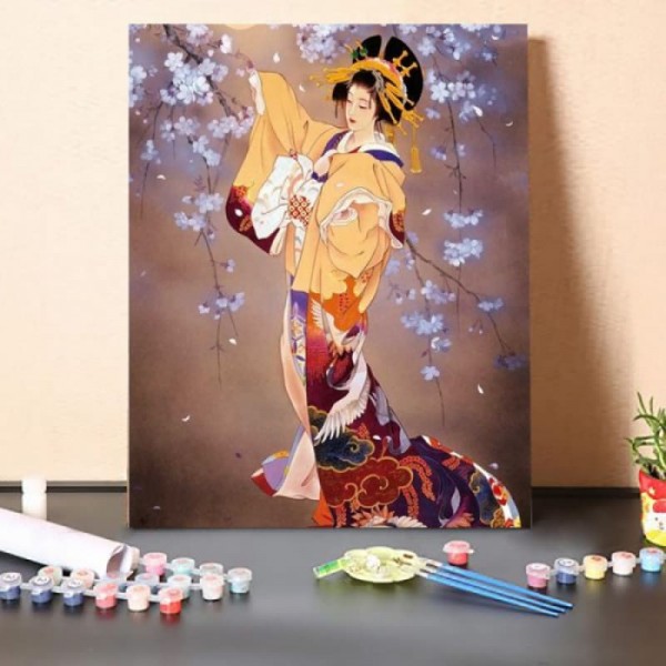 Paint by Numbers Kit-Japanese Classical Singer 13