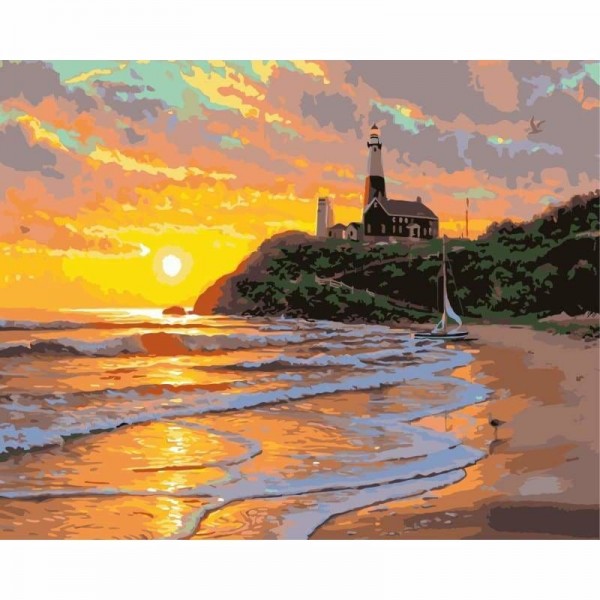 Landscape Beach Diy Paint By Numbers Kits