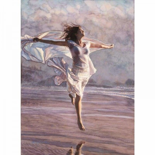 Buy Beach Jumping Girl Diy Paint By Numbers Kits